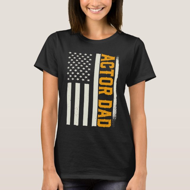T-shirt Patriotic Acting Actress Theater Rehearsal Actor D (Devant)