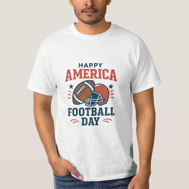 T-shirt  Patriotic America Football Day Tee – Perfect Gift (Devant)