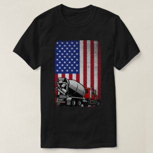 T-shirt Patriotic Cement Truck