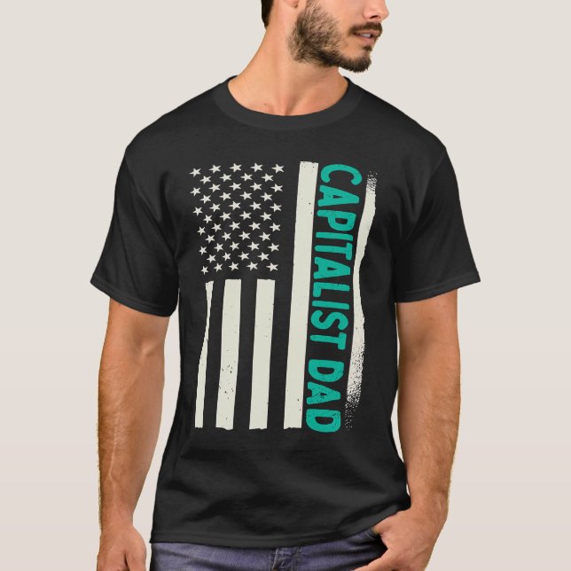 T-shirt Patriotic Day Trader Investor Capitalism Capitalis (Devant)