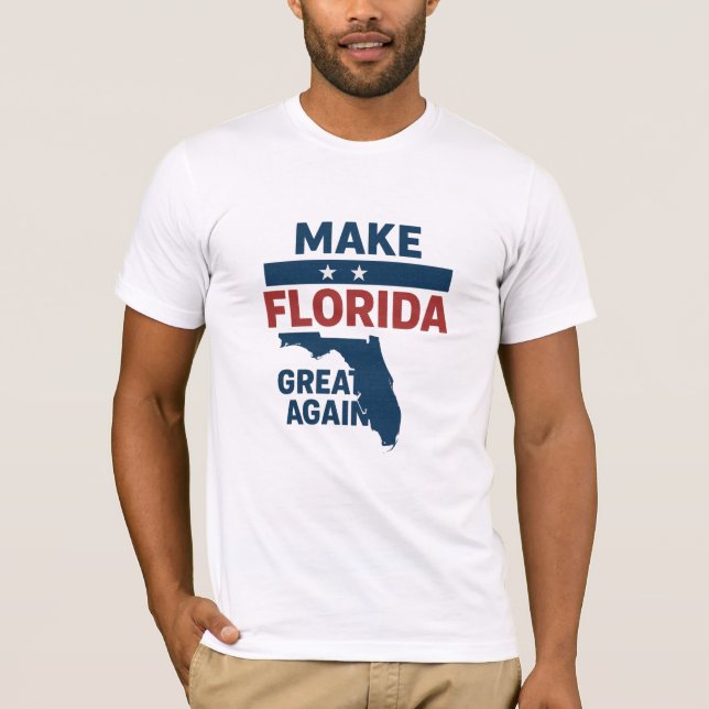 T-shirt  Patriotic Florida Design – “Make Florida Great '' (Devant)