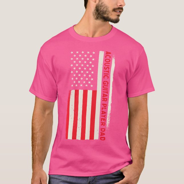T-shirt Patriotic Guitarist Musician Acoustic Guitar Playe (Devant)