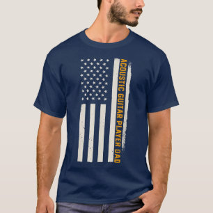 T-shirt Patriotic Guitarist Musician Acoustic Guitar Playe