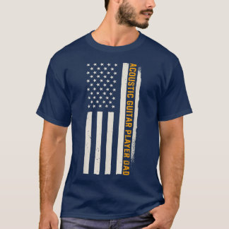 T-shirt Patriotic Guitarist Musician Acoustic Guitar Playe