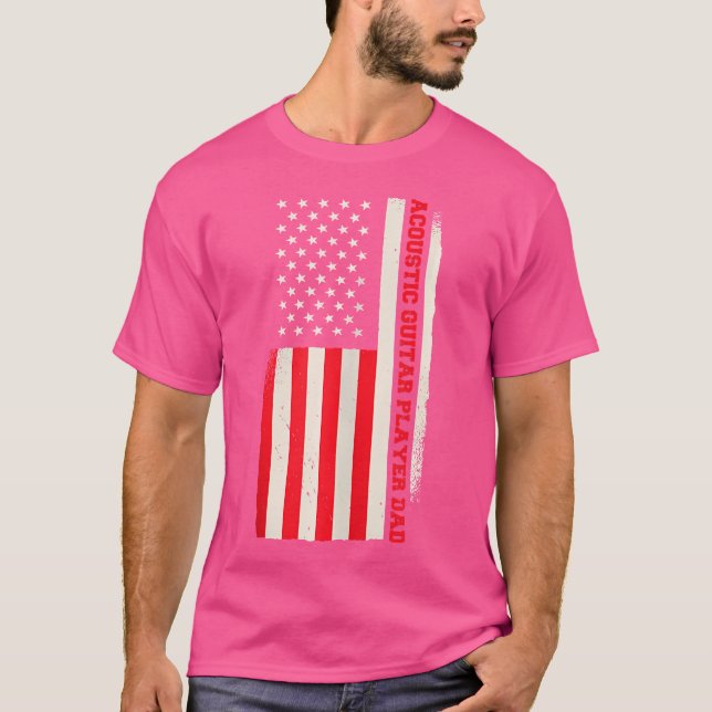T-shirt Patriotic Guitarist Musician Acoustic Guitar Playe (Devant)