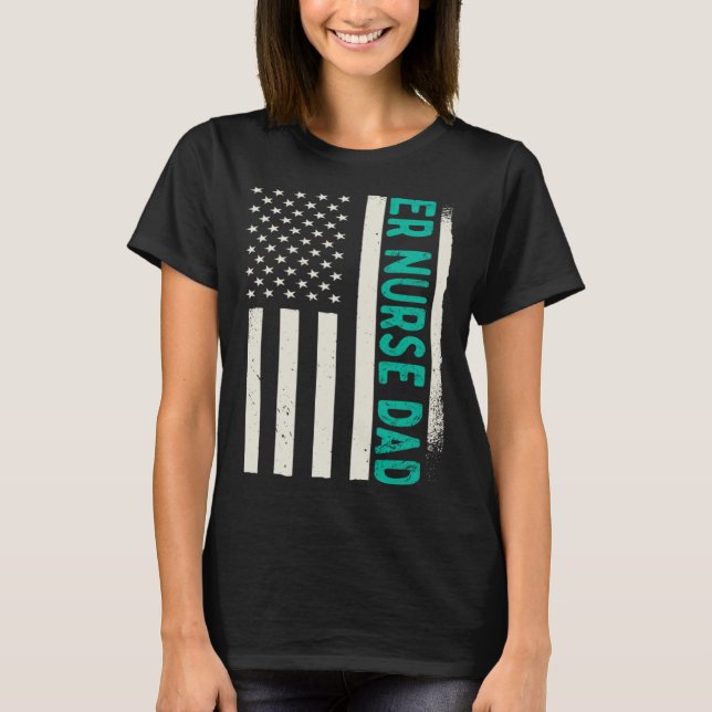 T-shirt Patriotic Nursing Hospital Emergency Room ER Nurse (Devant)