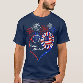 T-shirt Patriotic Patient Attendant 4th Of July American F