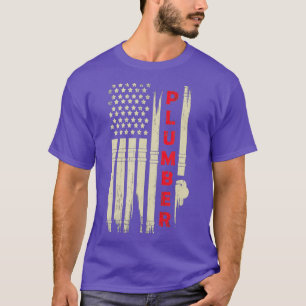 T-shirt Patriotic Plumber Venin 4th of July Plumber Pipe