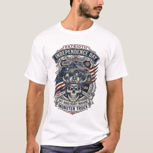 T-shirt Patriotique 1776 Hors Route Camion Monstre Lourd S