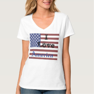 T-shirt patriotique 5 de liberté de bleu de