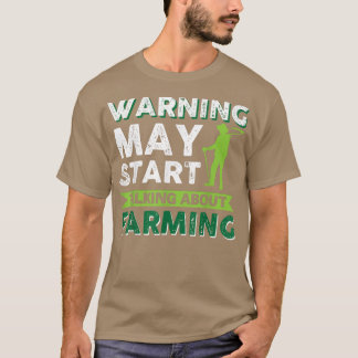 T-shirt Patriotique Agriculteur Local Commence À Parler De