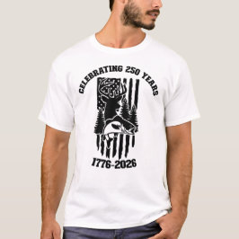 T-shirt Patriotique américain de chasse et de pêche au dra