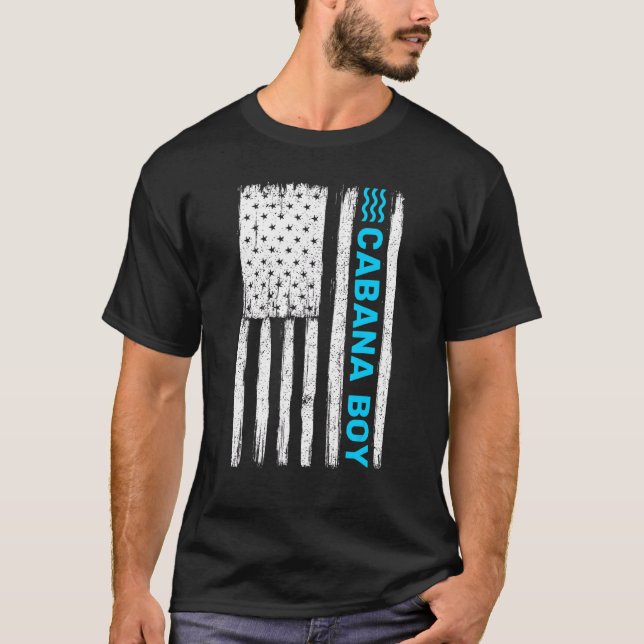 T-shirt Patriotique Cabana Boy Us Drapeau américain 1 (Devant)