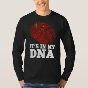 T-shirt Patriotique C'est dans mon ADN empreintes digitale