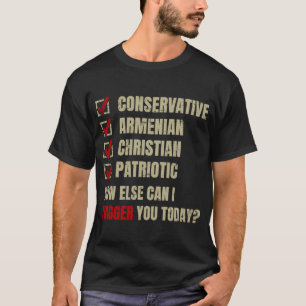 T-shirt Patriotique chrétien arménien conservateur