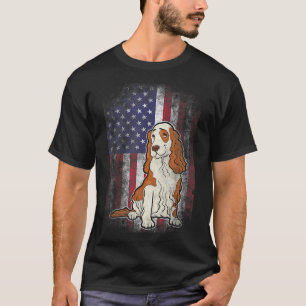 T-shirt Patriotique Cocker Espagnol Amoureux des chiens du
