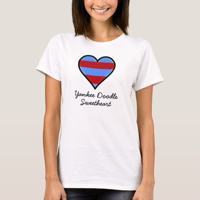 T-shirt patriotique d'amoureux (Devant)