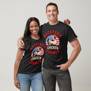 T-shirt Patriotique de l'éleveur de poulets de jardin