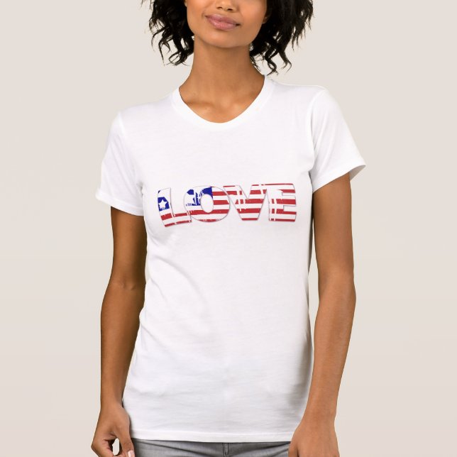 T-shirt patriotique féminin (Devant)