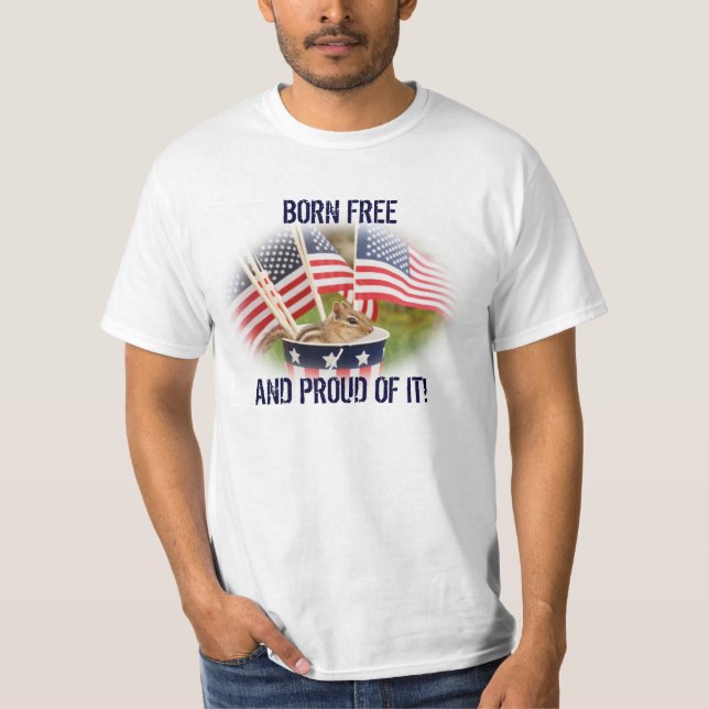 T-shirt patriotique fier de tamia de tamia (Devant)