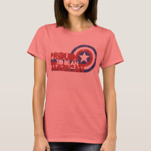 T-shirt patriotique Fier d'être un 4 juillet américain