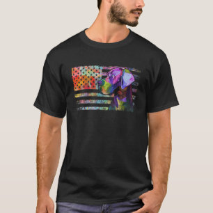 T-shirt Patriotique Grand Danse Américain Drapeau Rétro Po