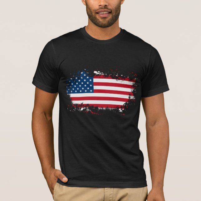 T-shirt Patriotique Hommes (Devant)