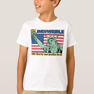 T-shirt Patriotique-indivisible-Liberté et Justice pour to