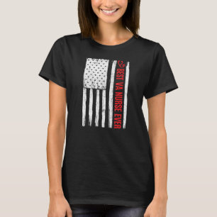 T-shirt Patriotique Meilleure infirmière Va Jamais Anciens