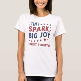 T-shirt Patriotique minuscule étincelle Premier 4 Juillet