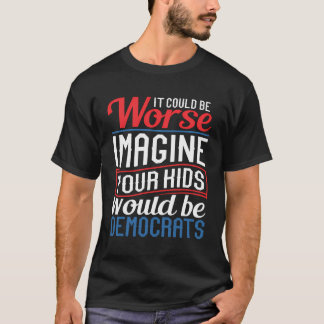 T-shirt Patriotique papa maman Républicain