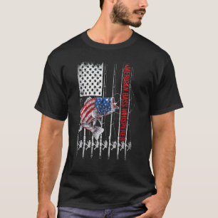 T-shirt Patriotique pêcheurs American Bass chuchoter pêche