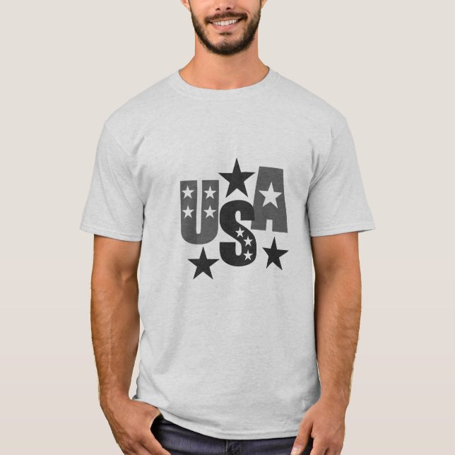 T-shirt patriotique pour hommes (Devant)
