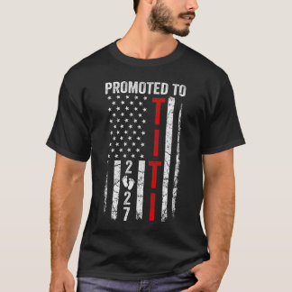 T-shirt Patriotique Promu En Titi 2027 Première Fois Nouve