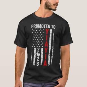 T-shirt Patriotique Promu en Yiayia 2026 Première Fois Nou