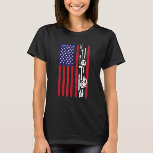 T-shirt Patriotique US Drapeau menuisier menuisier