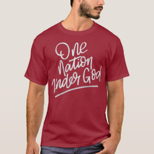 T-shirt Patriotique USA design One Nation Under God