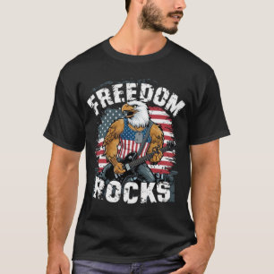 T-shirt patriotique USA Freedom Rocks