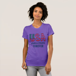 T-Shirt Patriotique USA pour Femmes – Cadeau pour