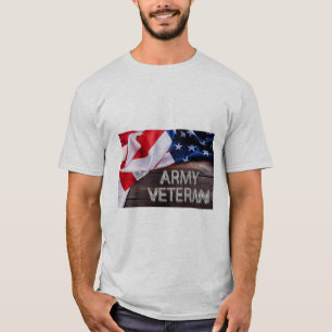 T-shirt Patriotique "vétéran de l'armée"