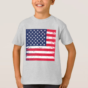 T - Shirt-Patriotische Flagge für Kinder T-Shirt