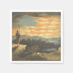 T-SHIRT patriotischer Himmel Serviette