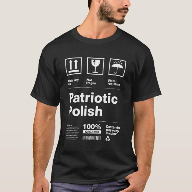 T-shirt Patriotisme polonais patriotique Pologne Pays Prid (Devant)