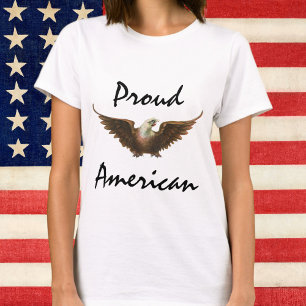 T-shirt Patriotisme vintage American Bald Eagle Oiseau Vol