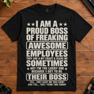 T-shirt Patron Fier d'Employés Géniaux Humour