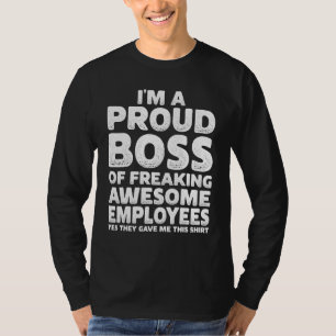 T-shirt Patron fier employé bureau hommes patron jour femm