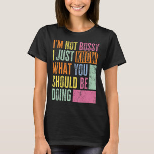 T-shirt Patron Rétro Manager Aggressivement Serviable Je N