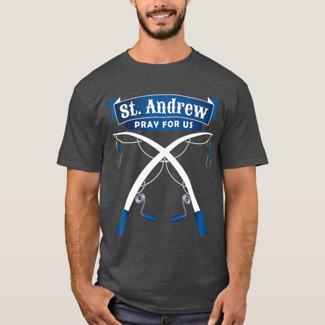 T-shirt Patron Saint des Pêcheurs St Andrew (Devant)