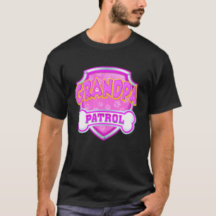 T-shirt Patrouille De Grand-Père Drôle - Chien Maman, Papa