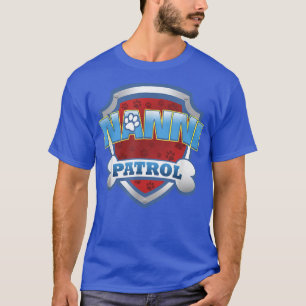 T-shirt Patrouille de Nanni drôle Maman Chien, Papa pour h